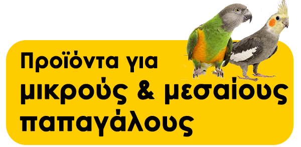 Προϊόντα για μικρούς και μεσαίους παπαγάλους